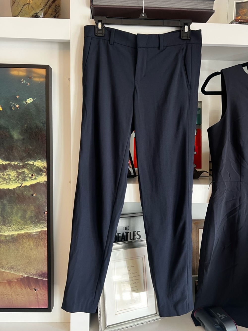 Vince Navy Ankle-Length Dress Pants